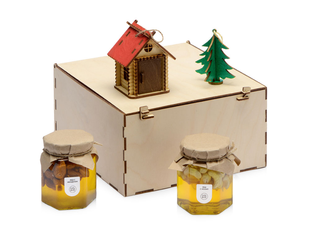 Подарочный набор Decoration Deluxe с двумя видами меда (натуральный)