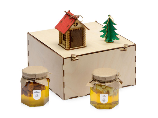 Подарочный набор Decoration Deluxe с двумя видами меда (натуральный)